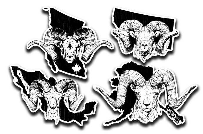 Wild Sheep World Records Decal Pack